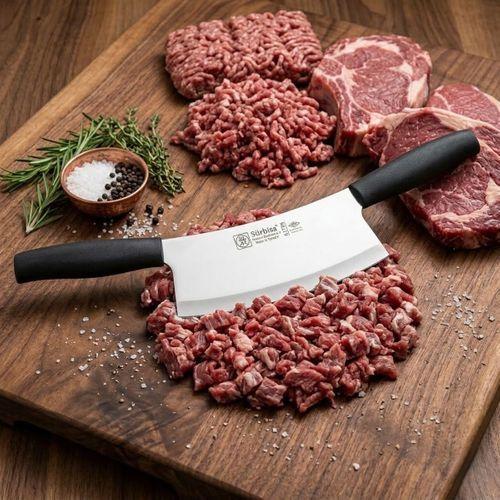 Sürmene Kasap Zırh Bıçağı 33 cm Et Kıyma Ezme Satırı Kurban ve Pizza Satır Bıçağı Sürbisa 61706