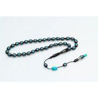 Oltu Taşı ve Turkuaz Mineli Damla Tespih