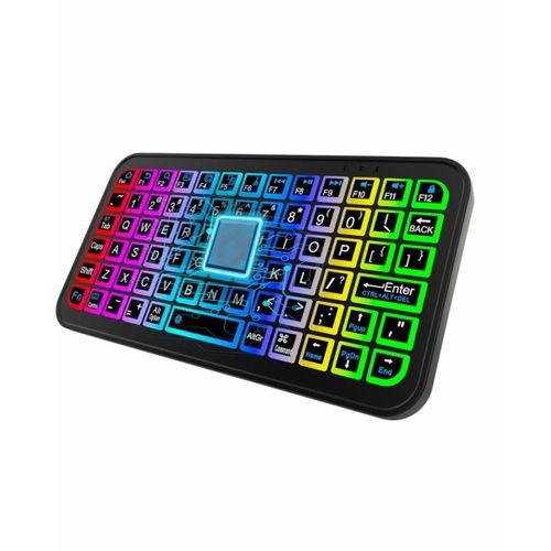 Şarjlı Kablosuz Mini Rgb Klavye Uzun Pil Ömürlü