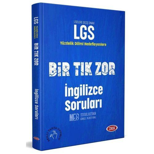 8. Sınıf LGS İngilizce Bir Tık Zor Soruları Data Yayınları