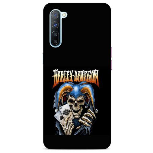 Oppo Reno 3 Uyumlu Kılıf Motorsiklet (25) Antişok Kapak Kurukafa