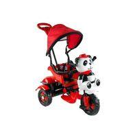 BabyHope Babyhope 127 Little Panda 3 Tekerli Kontrollü Bisiklet Kırmızı-Siyah