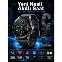 Suya Dayanıklı Dokunmatik Akıllı Saat Bluetooth 5 0, Sesli Asistan Ve Sağlık Takibi