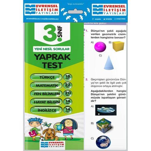 3. Sınıf Tüm Dersler Yaprak Testler Evrensel İletişim Yayınları