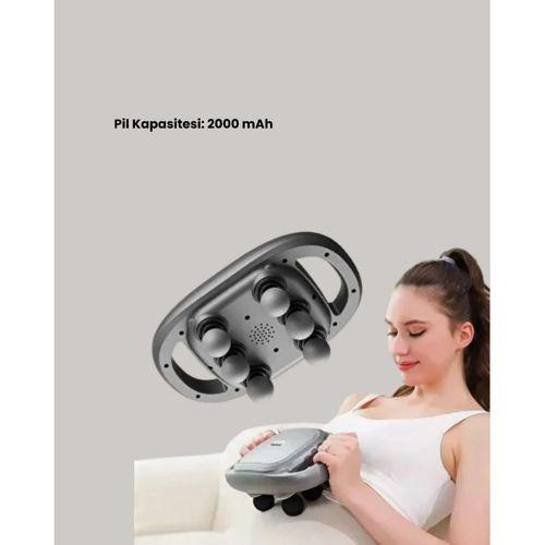 Geliştirilmiş 6 Başlıklı Şarjlı Masaj Aleti 2000 Mah Derin Doku Masajı
