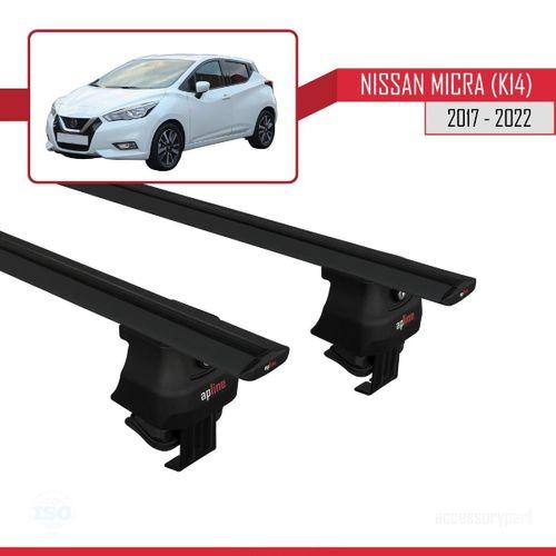 Nissan Micra / March (K14) 2017-2022 Arası ile uyumlu ACE-4 Ara Atkı Tavan Barı SİYAH