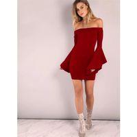 B101320 İspanyol Kol Straplez Elbise