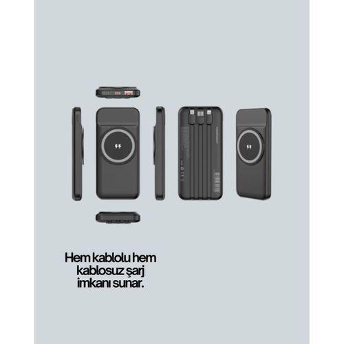 22.5w Hızlı + 15w Kablosuz Şarj – Akıllı Powerbank İle Her An Enerji