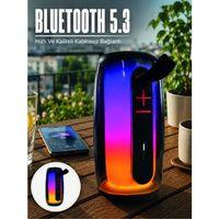 Kablosuz Bluetooth Hoparlör Rgb Ambiyans Işıklı Usb Ve Tf Kart Destekli