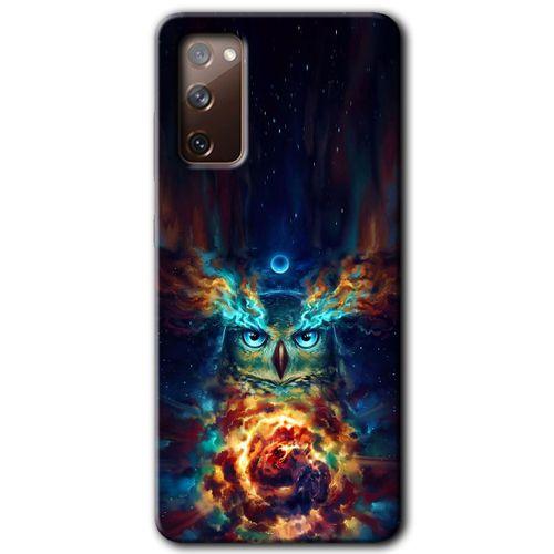 Samsung Galaxy S20 FE Kılıf Kapak - Ballı Baykuş +Hayalet Ekran Yandan Gözükmez