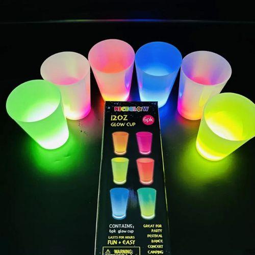Glow Partisi Bardakları 6 Renk 6 Adet 1.5 Oz 4.5 X 6.5 Cm - Lisinya