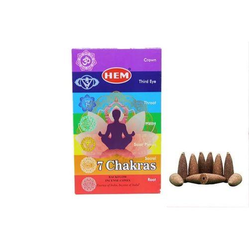 7 Chakras Back Flow Cones 10'lu
