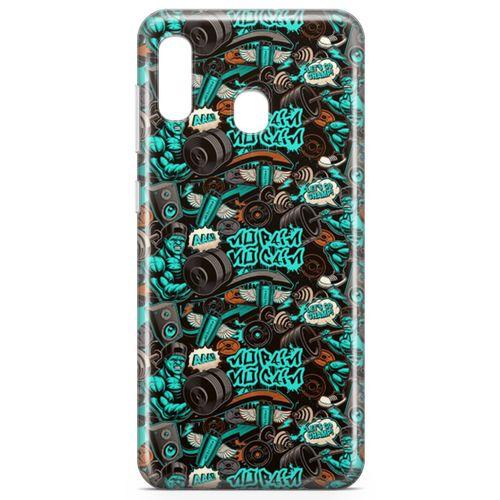 Samsung Galaxy A30 Kılıf Protein Tozu Arka Kapak Koruma Desenli Full Koruyucu