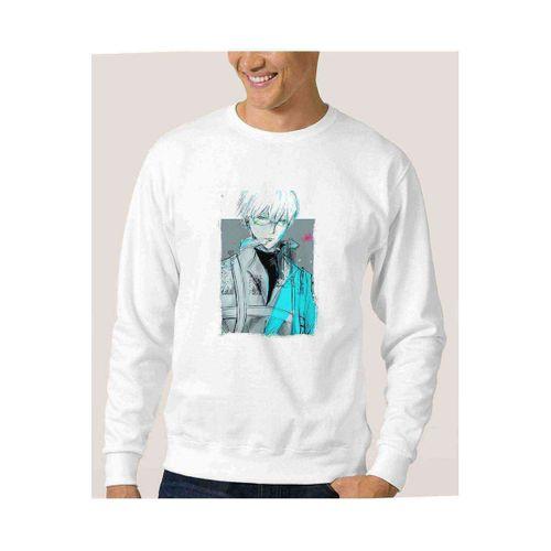 Anime Tokyo Ghoul Anteiku Baskılı Beyaz Erkek Sweatshirt