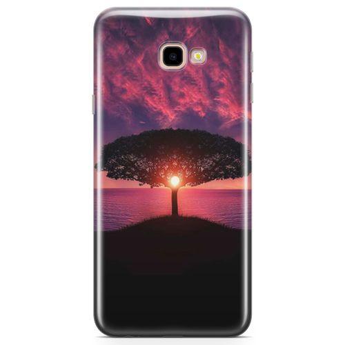 Samsung Galaxy J4 Plus Kılıf Güneşin Batışı Arka Kapak Koruma Desenli Full Koruyucu