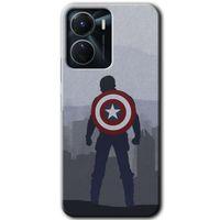 Vivo Y16 Kılıf HD Desen Baskılı Arka Kapak - Captain Avenger