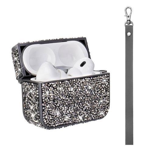 Apple Airpods 3. Nesil Zore Airbag 45 Bilek Askı Aparatlı Simli Şeffaf Kılıf
