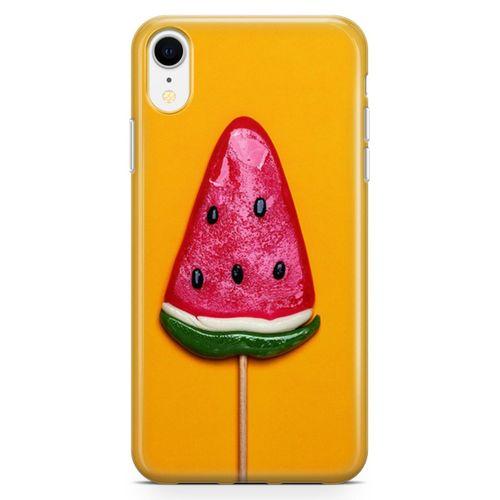 Apple iPhone XR Kılıf Karpuz Şekeri Arka Kapak Koruma Desenli Full Koruyucu