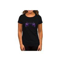 BMW Violet Car Siyah Kadın Tişört