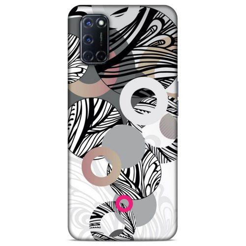 Lopard Oppo A92 Uyumlu Kılıf Soyut Sanat (42) Desenli Rugged Armor Kılıf