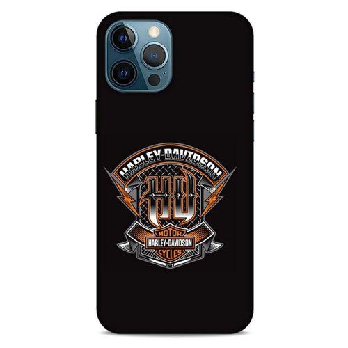Apple iPhone 12 Pro Max Uyumlu Kılıf Motorsiklet (39) Liquid Crystal Kılıf Harley Davidson