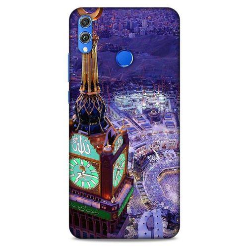Huawei Honor 8x Kılıf Dünya Mimarisi (12) Koruyucu Silikon Mekke Kabe