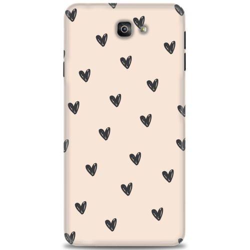 Samsung Galaxy J7 Prime Kılıf HD Baskılı Kılıf - Minik Kalpler + Tam Ekran Koruyucu
