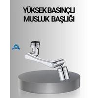 1080° Dönebilen Musluk Başlığı Robotik Kol Havalandırıcı Çok Yönlü Su Yönlendirme