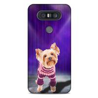 LG K41S - K51S Kılıf Köpek Kıyafetleri (13) Silikon Kap Yorkshire Terrier Kazak