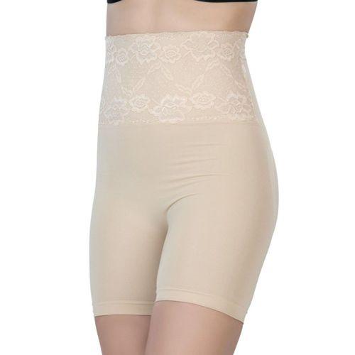 Ten  2091 Önü Dantelli Yüksek Bel Boxer Korse