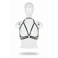 Siyah Kadın Kemer Suni Deri Halka Detaylı Vücut Aksesuarı - Brf200