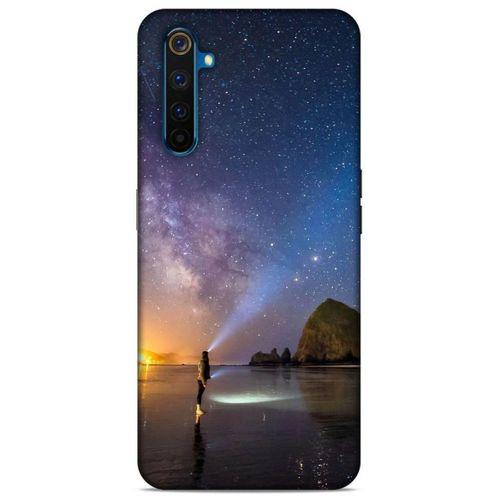 Lopard Oppo Realme 6 Pro Uyumlu Kılıf Gece'S (21) Koruyucu Kapak Sarı Mavi