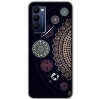 Tecno Camon 18P Kılıf HD Desen Baskılı Arka Kapak - Gezegen Döngüsü + Kırılmaz Cam