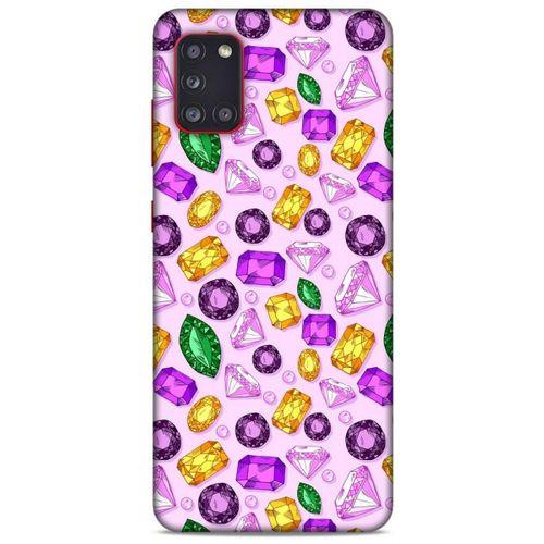 Samsung Galaxy A31 Kılıf Baskılı Özel Seri Taşlı (50) Shockproof Kılıf
