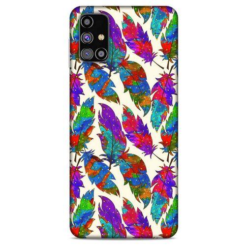 Samsung Galaxy M31s Kılıf Desenli Özel Seri Tüyler (34) Slim Armor Kılıf