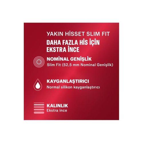 Durex Yakın Hisset Slim Fit, Ince 16'lı Prezervatif