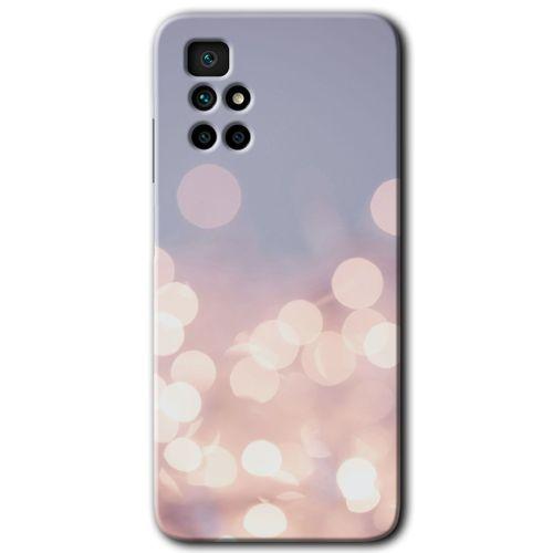 Redmi 10 Kılıf HD Desen Baskılı Arka Kapak - Blur Lights + Kırılmaz Cam