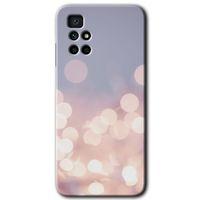 Redmi 10 Kılıf HD Desen Baskılı Arka Kapak - Blur Lights + Kırılmaz Cam