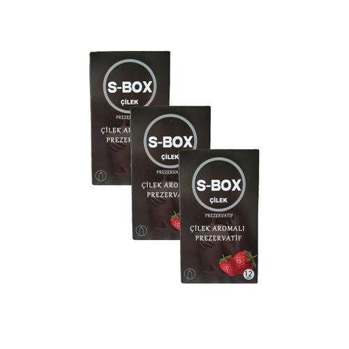 Çilek Prezervatif 12 Li Çilek Aromalı 3'lü