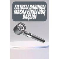 Yüksek Performanslı Masaj Etkili Su Tasarruflu Duş Başlığı Krom Kaplama Uzun Ömürlü