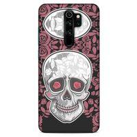 Xiaomi Redmi Note 8 Pro Uyumlu Kılıf Pembe Delisi (36) Glitter Kılıf Kurukafa
