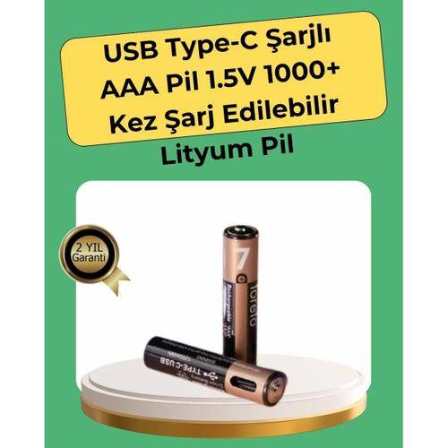Aaa Boyutunda Usb Şarjlı Pil – Kompakt Tasarım, Geniş Uyumluluk