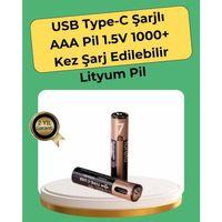 Aaa Boyutunda Usb Şarjlı Pil – Kompakt Tasarım, Geniş Uyumluluk