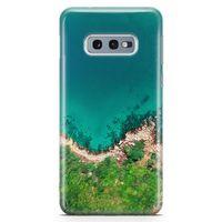 Samsung Galaxy S10e Kılıf Mavi Tur Arka Kapak Koruma Desenli Full Koruyucu