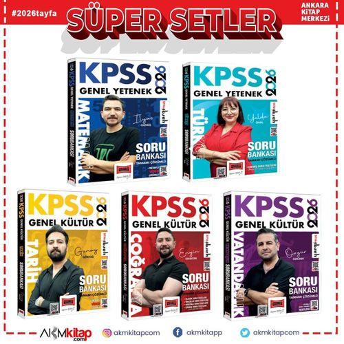 Yargı Yayınları 2026 KPSS Genel Yetenek Genel Kültür Soru Bankası Seti 5 Kitap