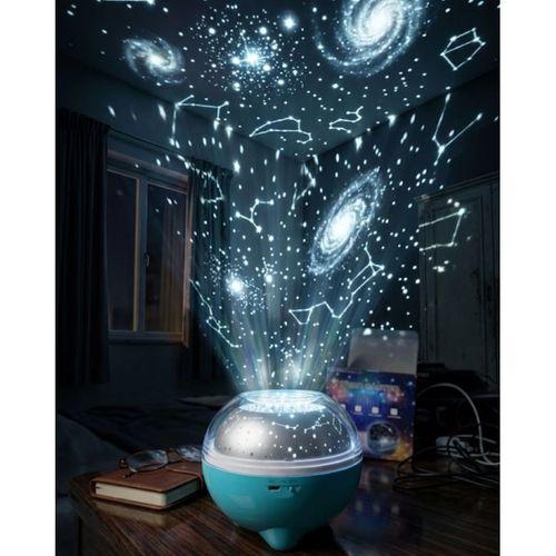 Bluetooth Hoparlörlü Yıldız Projeksiyon Gece Lambası Uzaktan Kumandalı Ve Döner Işık Efektli