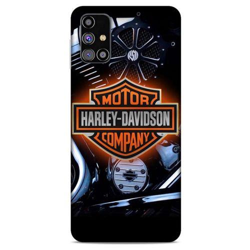 Samsung Galaxy M31s Uyumlu Kılıf Motorsiklet (13) Silikon Kap Harley Davidson