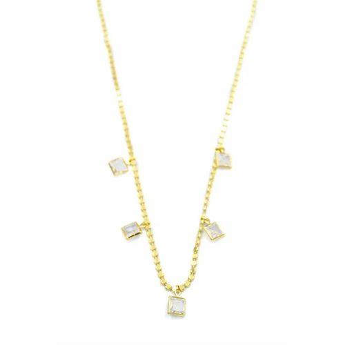 Ezme Zincir Charm Kolye - Altın