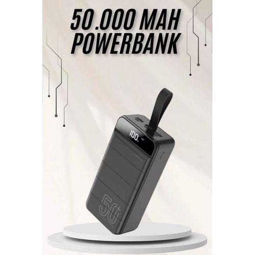 Powerbank Çoklu Şarj Girişi 50 000 Mah Taşınabilir Dijital Göstergeli