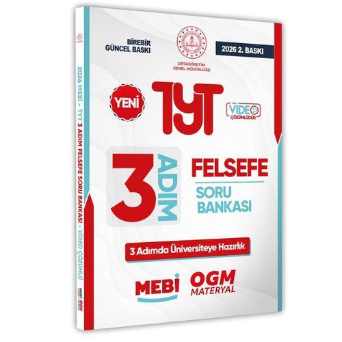 2026 TYT MEBİ-OGM 3 ADIM Felsefe Soru Bankası RENKLİ A4 Boyut Video Çözümlü BASKI ÜCRETİ